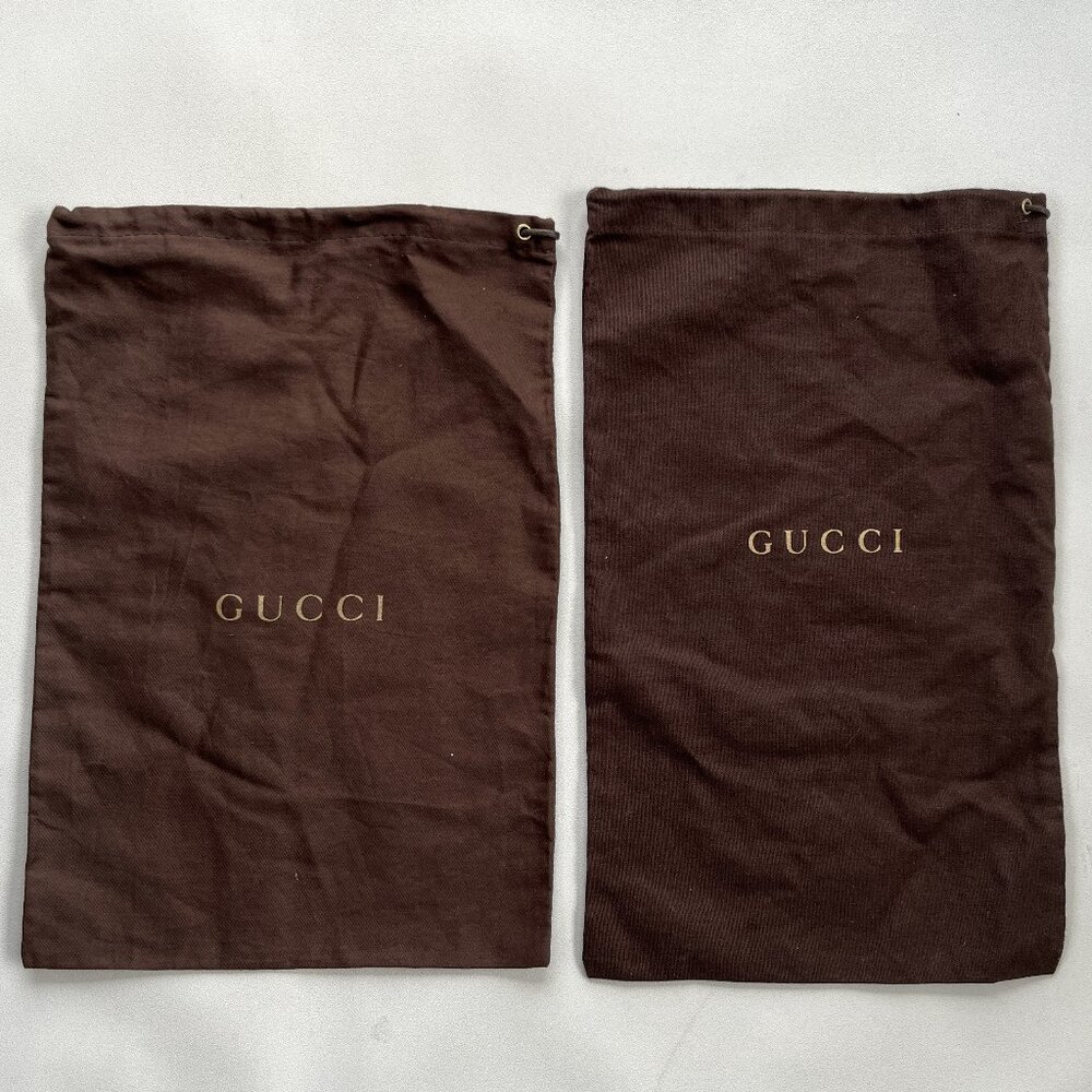GUCCI Brown Drawstring Dust Bags